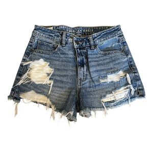 American Eagle Distressed Denim Jean Cutoff Shorts | Size 4